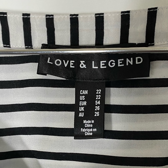 Love and Legend Long Sleeve Striped Shirt - Picture 3 of 5